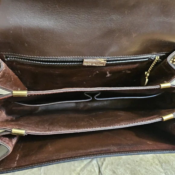 Authentic vintage Celine brown box  shoulder bag - Picture 11 of 16